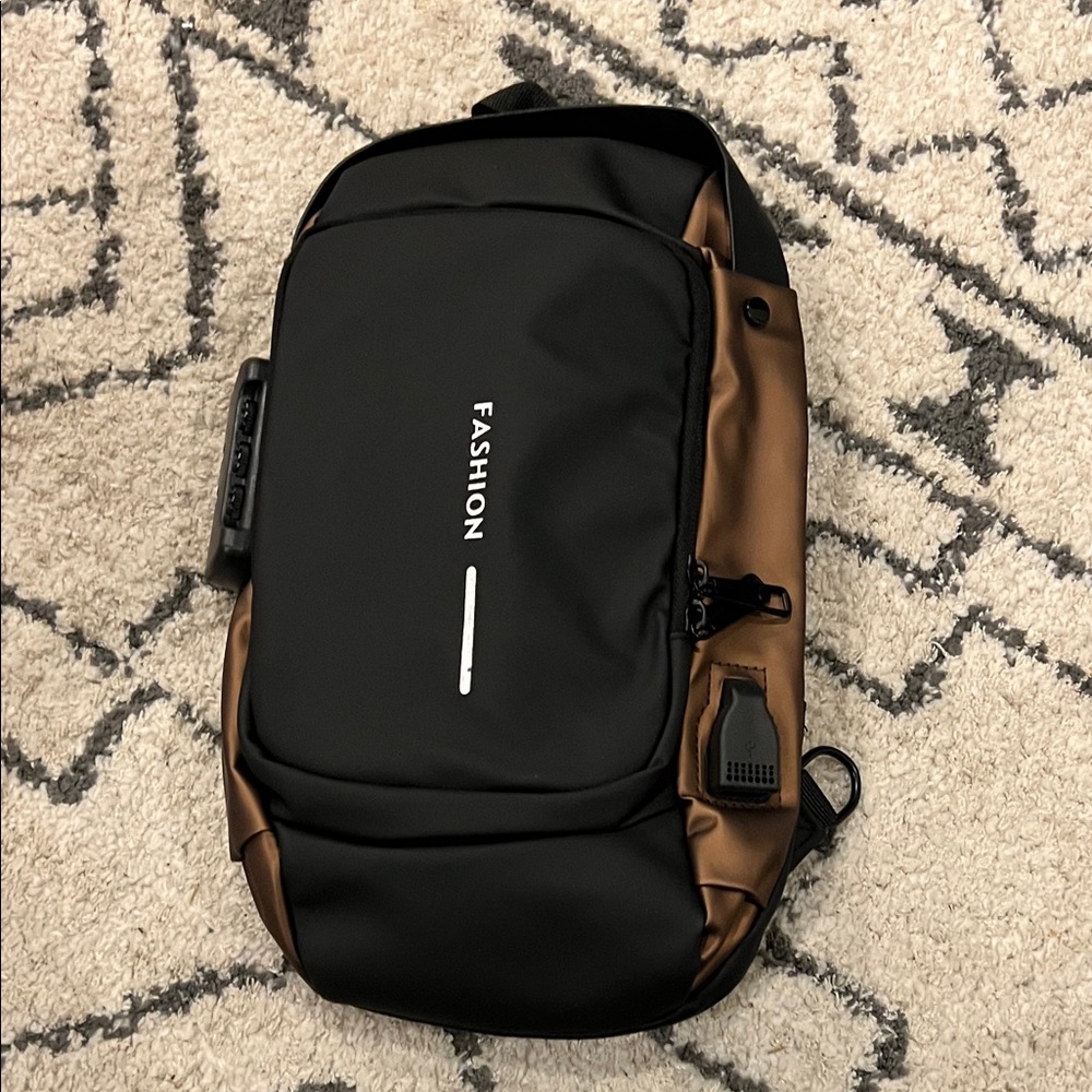 SHEIN Black and Brown Belt Bag